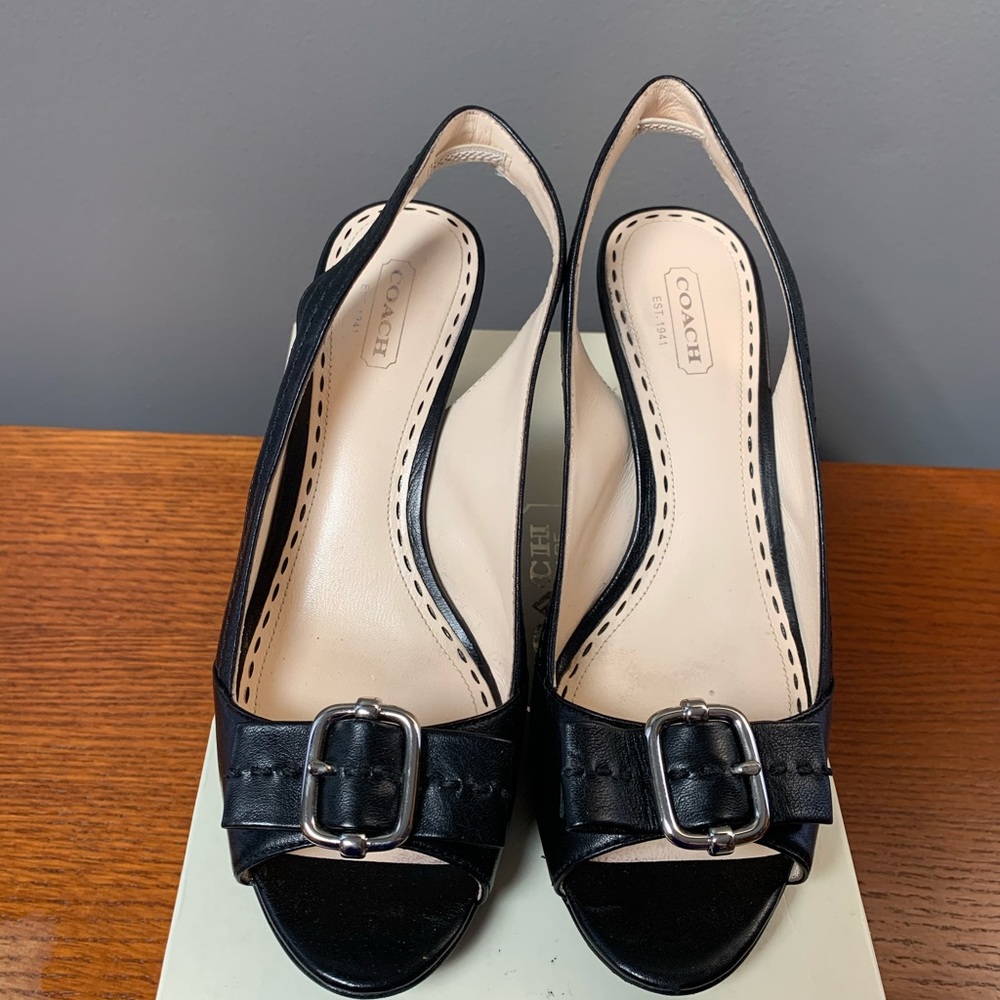 Coach Open-toe Heels